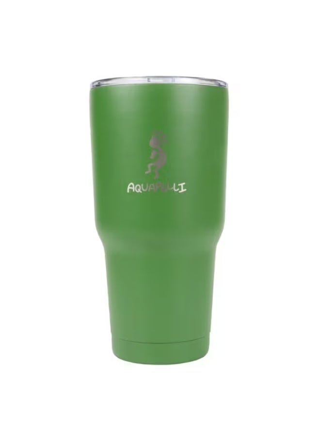 اكوابيلي كوب سفر معزول بتفريغ الهواء TR28 مع ماصة سيليكون، لون أخضر صفصافي، سعة 28 أونصة - Image 2