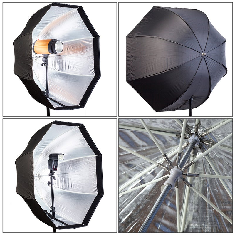 Flash Umbrellas for Photography, Portable Foldable Softbox with Durable Ribs - Image 3
