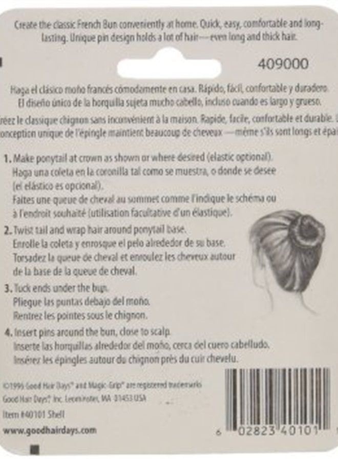 Good Hair Days Hair Pins - Plastic, U-shaped Magic Grip Hairpins, Strong Durable Pins For Fine, Thick & Long Hair, Hair Styling Accessories, Set of 20 (Tortoise Shell) - Image 2