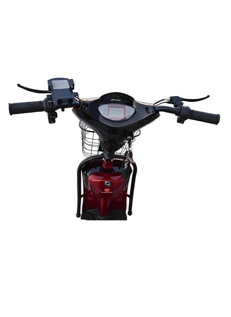 Shard Delivery Bike - 16-Inch Tires | 48V 12Ah Battery & 350W Motor | 3 Gears & LED Display | 4 Shock Absorbers | Max Speed 45 km/h | Lightweight Aluminum Frame  - Image 2