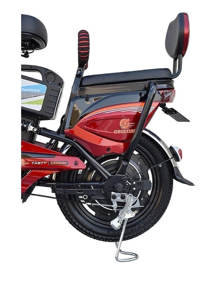 Shard Delivery Bike - 16-Inch Tires | 48V 12Ah Battery & 350W Motor | 3 Gears & LED Display | 4 Shock Absorbers | Max Speed 45 km/h | Lightweight Aluminum Frame  - Image 3