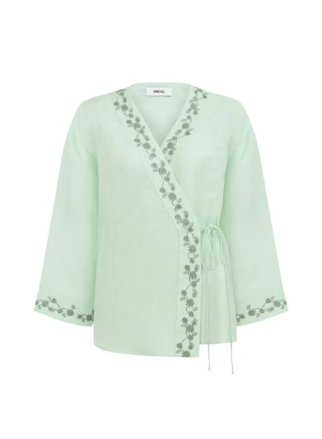 Ipekyol  Regular Fit Embroidered Blouse for Women | Best Price UAE