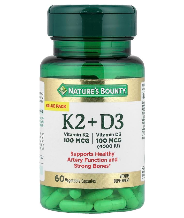 Vitamin K2 + D3 60 Vegetable Capsules