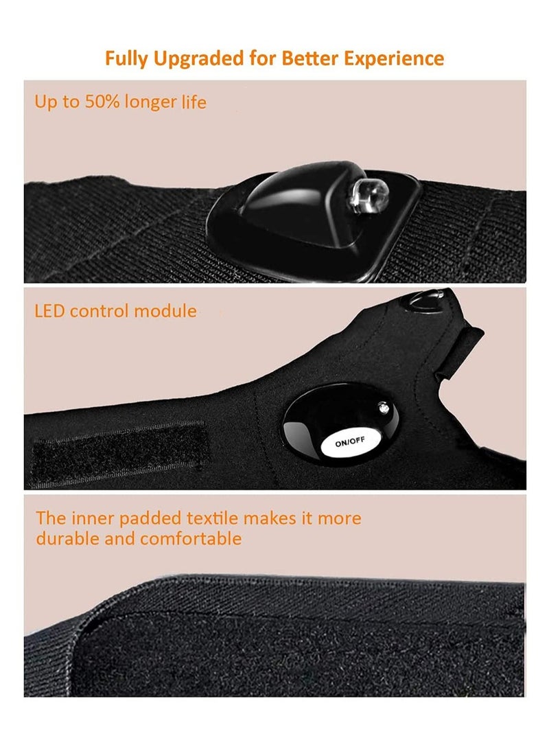 LED Flashlight Gloves Cool Gadgets Birthday Gifts for  Hands-Free Lights Fingerless Gloves for Car Repairing Night Fishing Running Cing Hiking Gifts for Men Him Dad - Image 5