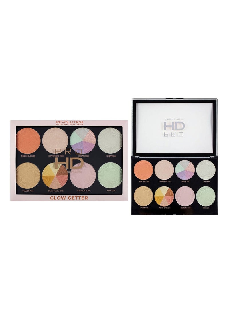 REVOLUTION RANGE HD Amplified Highlighter Palette - Glow Getter - Image 2