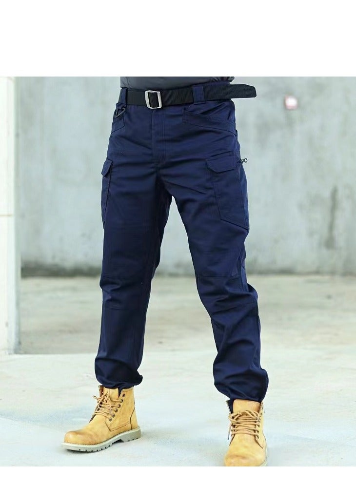 Loquat Men Autumn Special Forces Camouflage Pants Overalls Multi-bag Pants wear - Resistant Army Fan Pants 