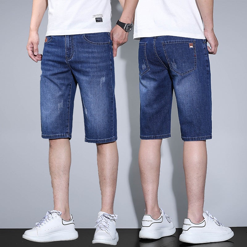 Teenager Summer Thin Shorts Men'S Loose Straight Denim Pants Boys Summer Pants - Image 2