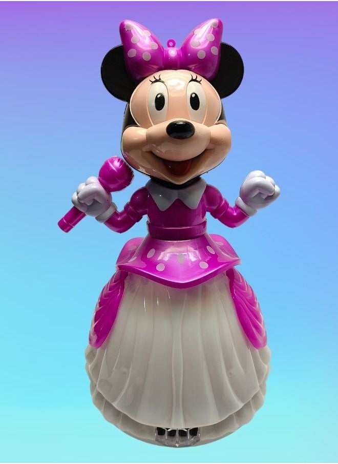 Minnie Mouse Minnie Princess-Themed Toy - Light-Up Doll in Pink and White  - Image 4