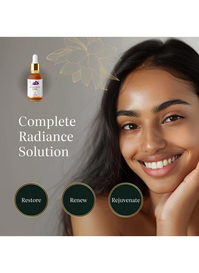Kerala Ayurveda - Kerala Ayurveda Kumkumadi Face Oil - 30 ml | Complete Radiance Solution for Glowing Skin | Helps Reduce Wrinkles, Pigmentation & Dark Spots | Anti-Ageing For All Skin Types | Ideal for Gua Sha Massage - Image 1