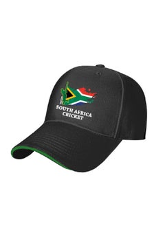 Generic South Africa Sports Fans Cricket Cap - Metal Adjustable Buckle Closure Cap for Men and Women - South Africa Sports Cricket Caps for Fans - Unisex Cricket Cap for Sports Matches  - Image 2