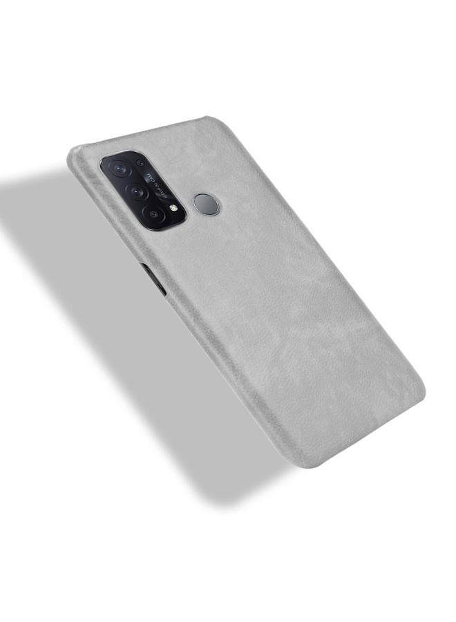 اس-توب جراب لهاتف OPPO Reno5 A مقاوم للصدمات مصنوع من مادة الليتشي PC + PU + Flannel - Image 4