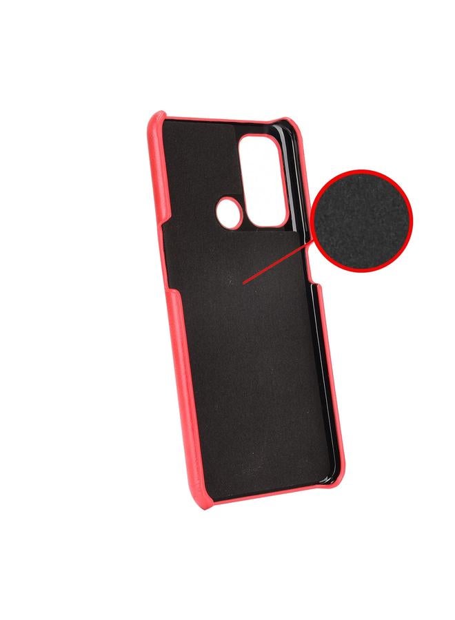 اس-توب جراب لهاتف OPPO Reno5 A مقاوم للصدمات مصنوع من مادة الليتشي PC + PU + Flannel - Image 5