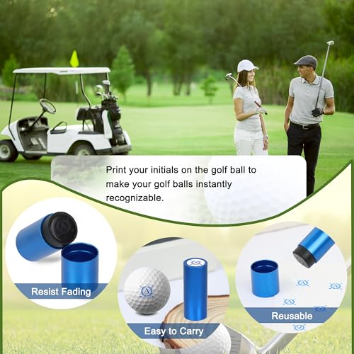 LACGO Golf Ball Stamp - Self-Inking Marker - Quick-Dry Permanent Marking Tool, No Leaks, Reusable & Waterproof Golfing Stamper - Ideal Gift for Golfers, Men, Dads, Retirement(Letter A) - Image 4