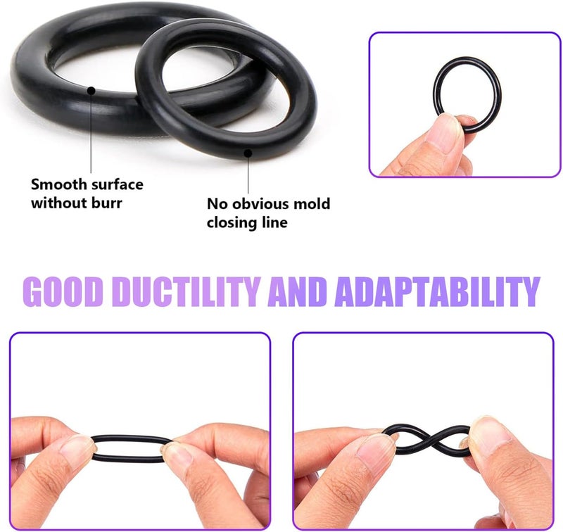 Ohleats 225 PCS O Ring Kit - 18 Sizes Rubber Assortment - Image 4
