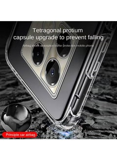 SNBFA Infinix Note 40 Pro 4G/5G Case Cover with Clear TPU Four Corners Airbags Anti-Scratch Protective Back Cover Transparent Soft Duty Shockproof Protector Anti-Dust Comfortable Protection  - Image 4