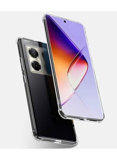SNBFA Infinix Note 40 Pro 4G/5G Case Cover with Clear TPU Four Corners Airbags Anti-Scratch Protective Back Cover Transparent Soft Duty Shockproof Protector Anti-Dust Comfortable Protection  - Image 2