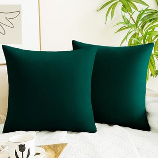 QUORGVES Dark Green Throw Pillows Emerald Green Pillow Covers 16x16 Inch Pack of 2 for Couch Living Room Bed Bedroom Soft Velvet Square Forest Hunter Christmas Green Pillow Cover 16 x 16 Set of 2 - pzsku/Z79A84212B0832D930410Z/45/1749667416/0644447f-087a-49f9-bde9-50105a71d696