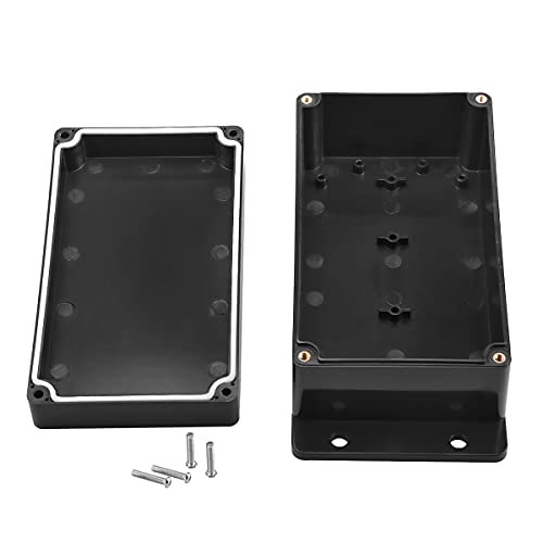 Pinfox Plastic Project Box ABS IP65 Electronic Enclosure Waterproof Junction Box with Fixed Ear 6.2" x 3.55" x 2.3" - Image 3