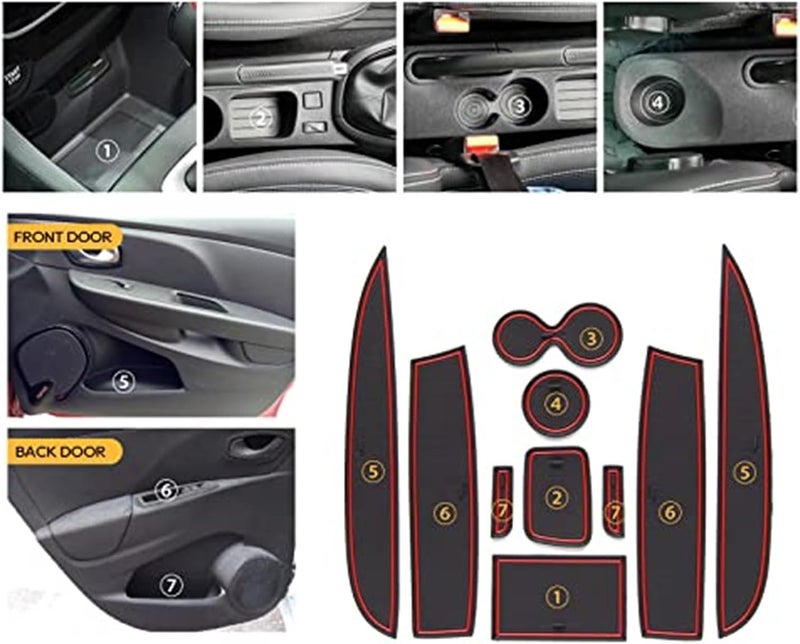 QASULER Non-Slip Mats for Clio 4 - Image 3