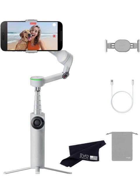 Insta360 Flow 2 Pro Grey  AIPowered Smartphone Stabilizer Auto Tracking Phone Gimbal 200 App Tracking with Apple DockKit 3Axis Stabilization Builtin TripodSelfie Stick Portable  Foldable
