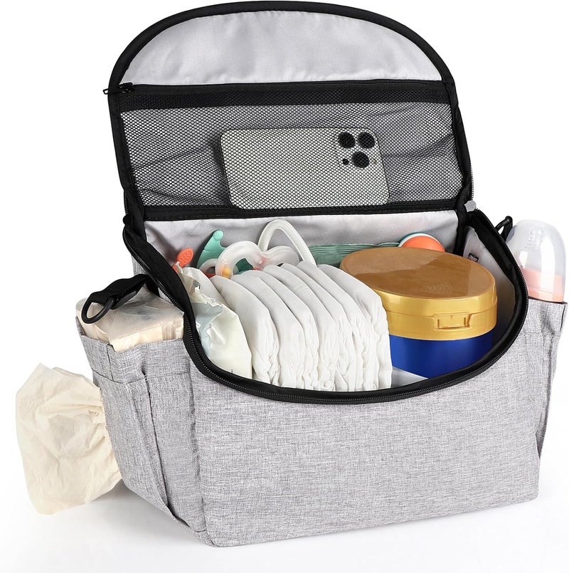 Accmor Universal Stroller Organizer  Large Capacity Stroller Bag with Shoulder Strap  Accessories for Uppababy Nuna Doona Britax - Image 5