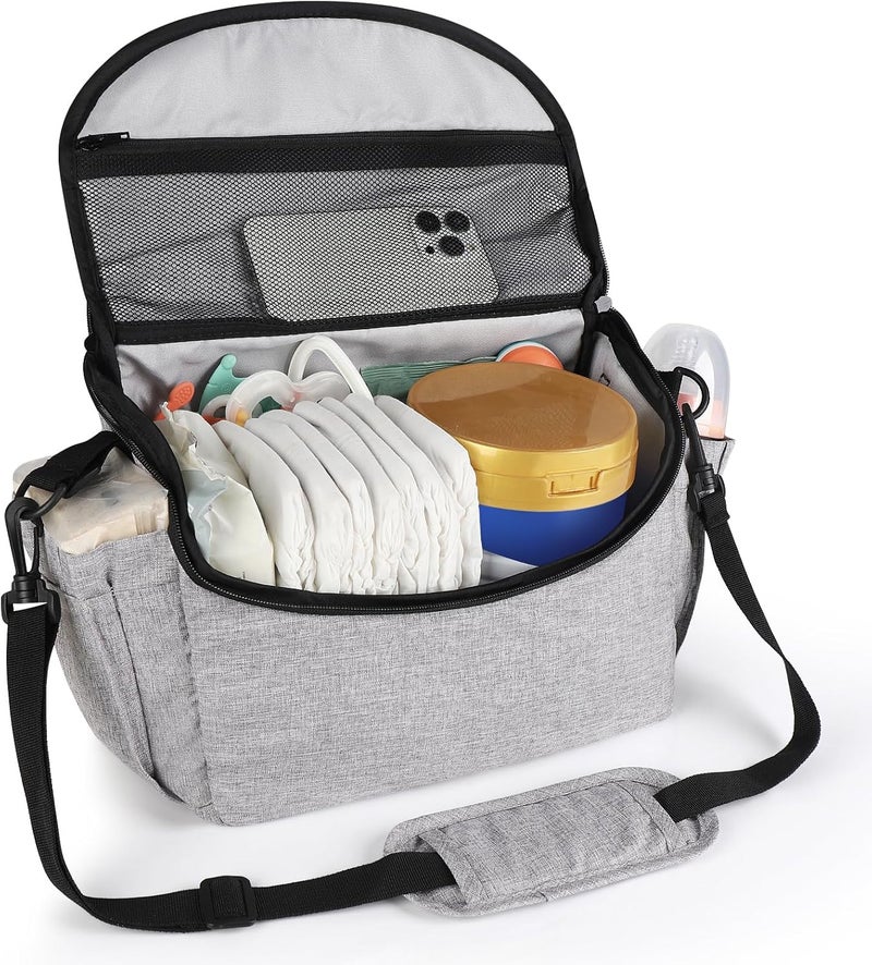 Accmor Universal Stroller Organizer  Large Capacity Stroller Bag with Shoulder Strap  Accessories for Uppababy Nuna Doona Britax - Image 4