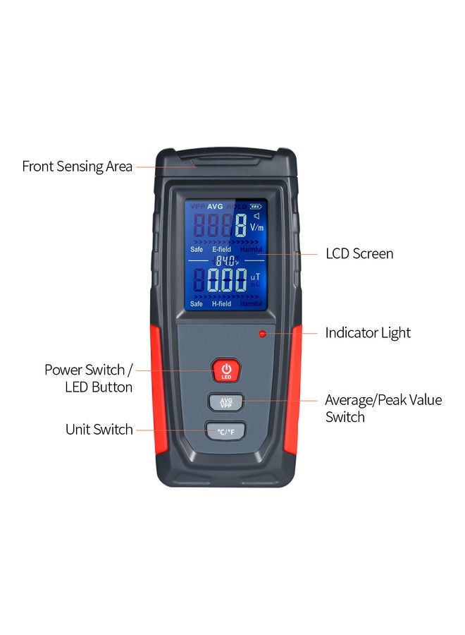 NIBEMINENT High Precision EMF Tester Black/Red  - Image 5