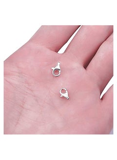 Y&D Lobster Clasps, 925 Sterling Silver Clasps 9mm for Jewelry Making Findings, Curved Claw 10pcs  - Image 5
