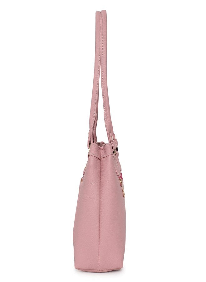 Fostelo Women's Hynes Satchel Tote Handbag for Women | Tote Bag for Work | Ladies Purse | Stylish Shoulder Bag | Gift For Women (Pink1) - Image 5