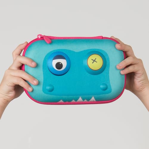 Zipit صندوق أقلام ZIPIT الوحش للأطفال، حافظة أقلام كبيرة السعة لطيفة للمدرسة، صندوق منظم للقرطاسية، أزرق فاتح - Image 5