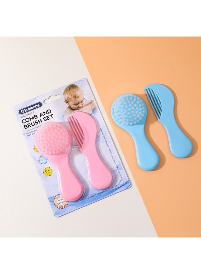 طفل طقم مشط للأطفال الرضع مكون من قطعتين مع فرشاة شعر للبشرة الحساسة يتميز بنمط دب جميل للعناية الأساسية بالشعر للآباء الجدد - Image 5