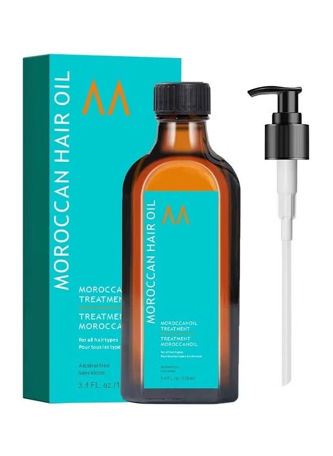 Moroccan Oil Treatment Moroccan Hair Oil, Original Argan Oil Serum, Nourish Frizzy Hair, Smooth and Shiny Hair Conditioner, for All Hair Types 100ML  - Image 1