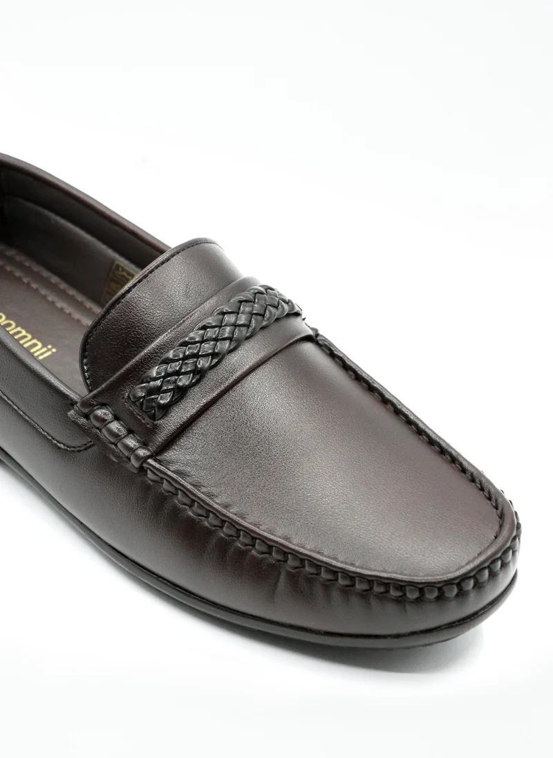 Geoomnii Brown Casual Slip-On Shoes for Men – Comfortable & Stylish Everyday Footwear for Men | Best Price UAE