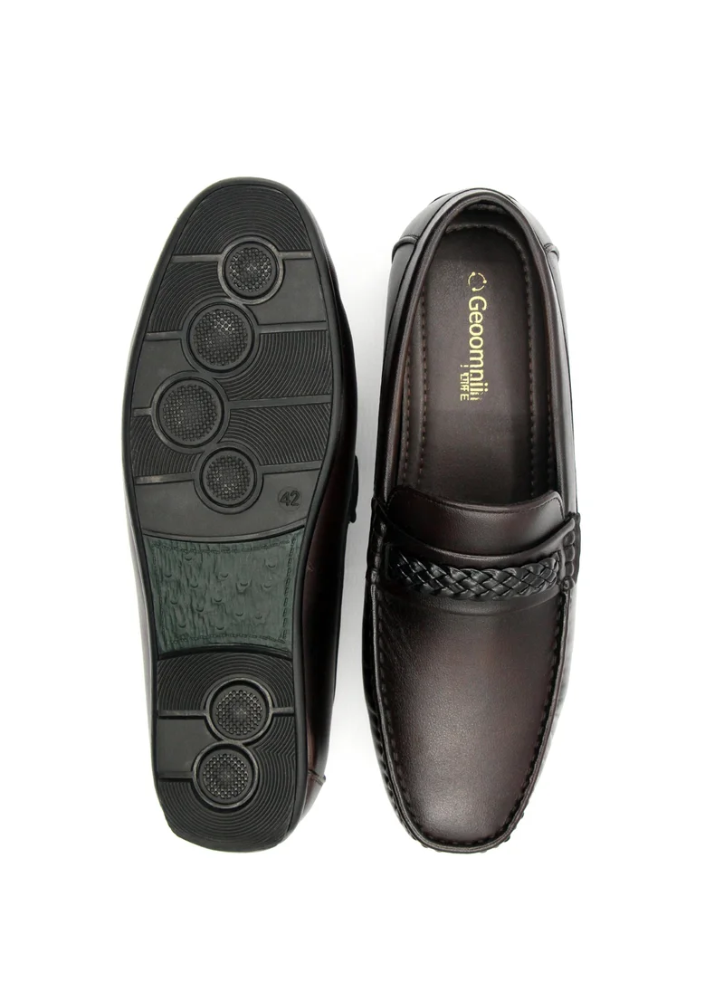 Geoomnii Brown Casual Slip-On Shoes for Men – Comfortable & Stylish Everyday Footwear for Men | Best Price UAE