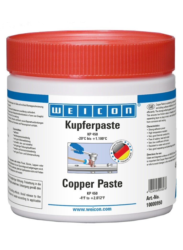 WEICON Copper Paste | 450 g | Protection, Release Agent and Lubricant at High Temperatures - Image 1