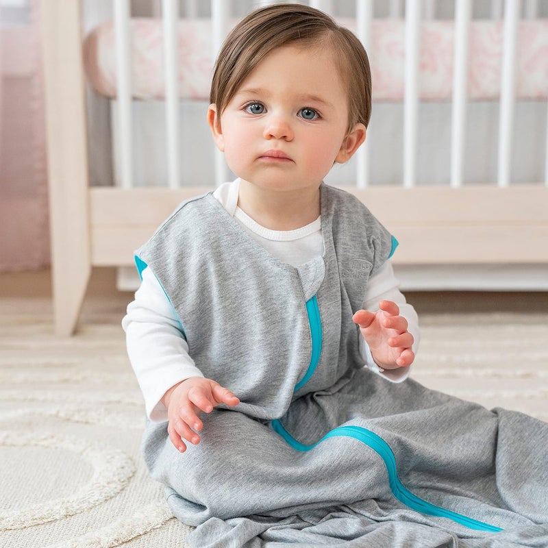 HALO Baby Ideal Temp Sleeping Bag | 1.0 TOG SleepSack | Grey for Newborns | Easy Zip Access Nappy Change | Unisex, 18-36 Months - Image 4