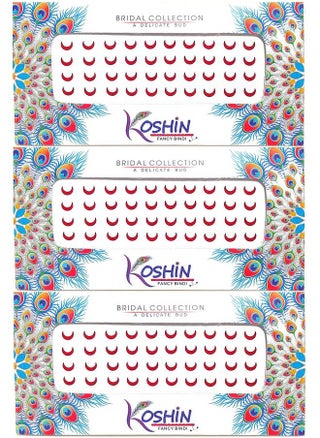 Red Half Moon Shape Medium Size (Per Bindi Height 6 Mm X Width 7 Mm) Forehead Bindi For Girls Women Ladies Pack Of 3 (Red Chand Bindi) - pzsku/Z79A8DB678D1E6F0CF5F9Z/45/_/1690019444/66bacc9b-f417-454e-a86b-85704dd61c20