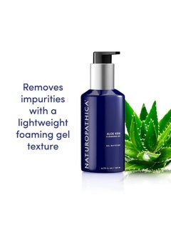 Naturopathica Aloe Vera Cleansing Gel, Facial Cleanser With Aloe Vera And Lavender, Clarifying Face Wash For Men And Women, 5 Fl Oz  - Image 1