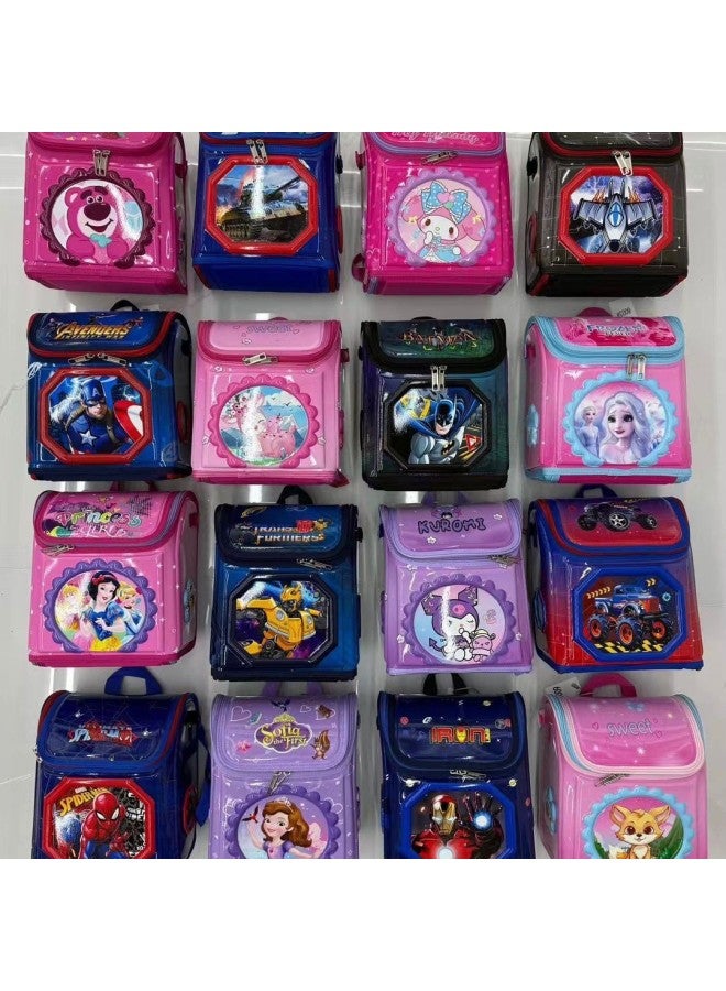Kindergarten Backpack PC Hard Shell Small Bag Cute Cartoon Space Bag Full Open 2-6 Years Old Children's Bag Children's Fun-Color:Iron Man  - Image 2