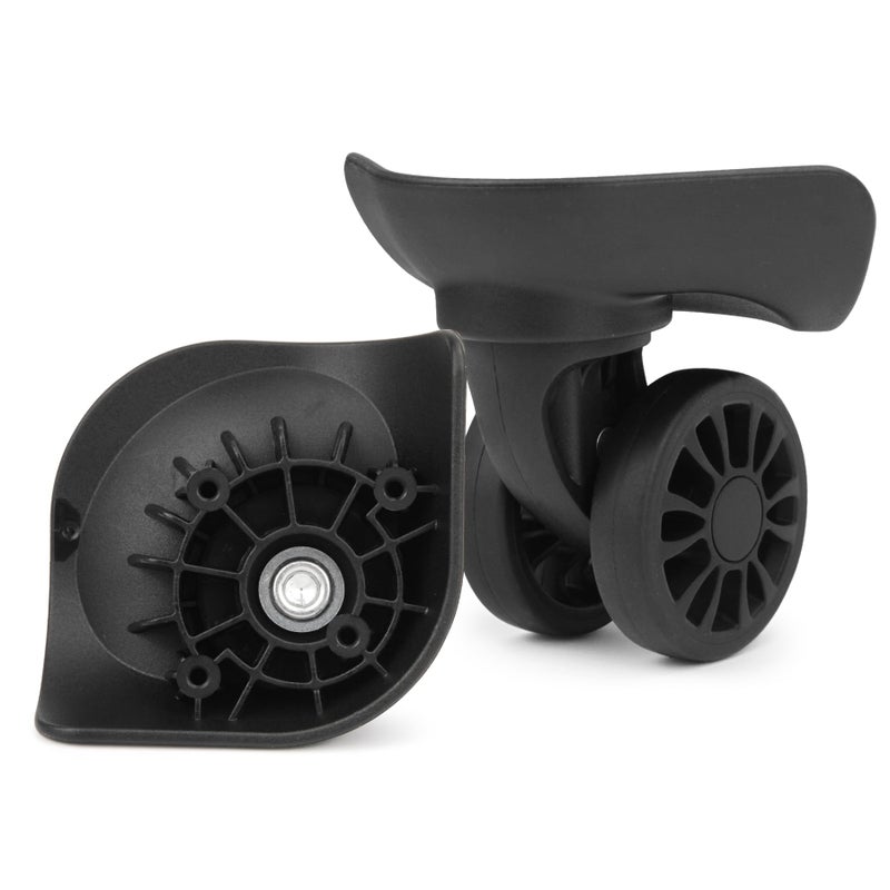 Zoofen Luggage Wheels Replacement 2 pcs Suitcase Replacement Wheels Wear-Resistant Luggage Carry On Spinner Wheels with 4 Holes (ZA-136B) - Image 1