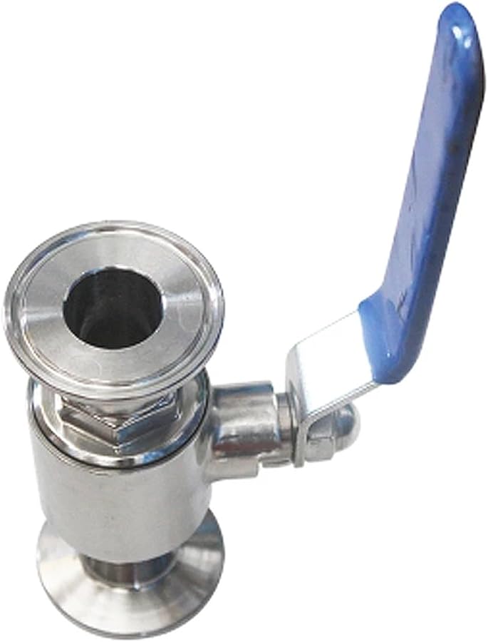 25 مم 304 صمام كرة صحي من الفولاذ المقاوم للصدأ قطعتين نوع فيرول مشبك ثلاثي - Image 5