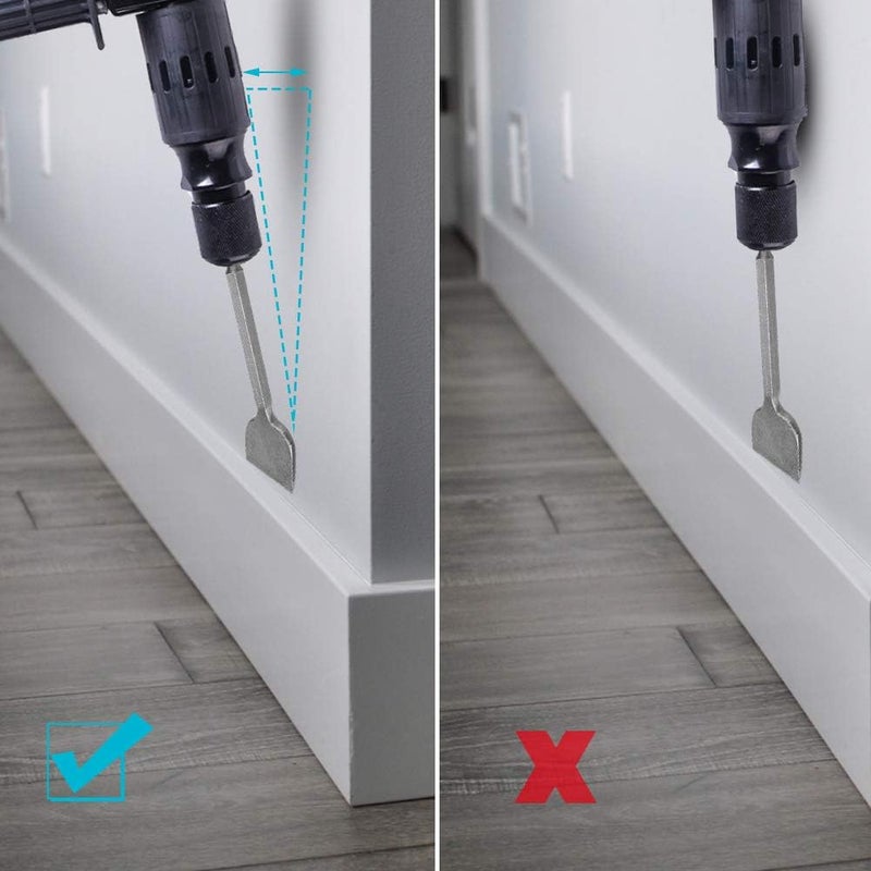 klarako SDS Plus Chisel Set, 5pcs Concrete Drill Bit Set Rotary Hammer Bits Kit with Point Chisel, Flat Chisel and Groove Chisel - Image 5