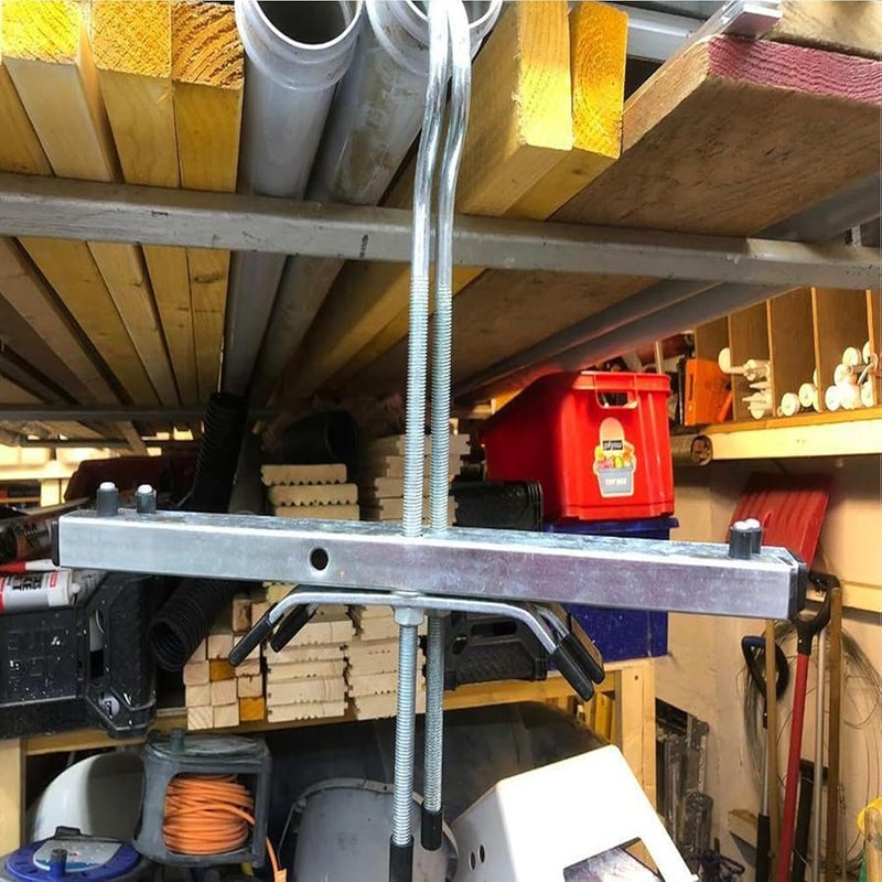 مشبك سلم حديدي مضاد للانزلاق قفل رف السقف مشابك تأمين اكسسوار سلم فان - Image 3