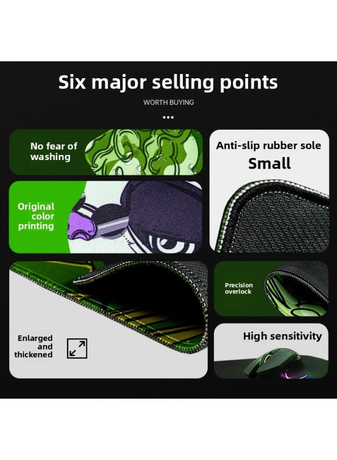 Printing Set Csgo Mouse Pad Oversized E-sports Game Dedicated Desktop Pad Thin Surface Lock Edge Covered Thickened Keyboard Pad-Color:180*220*2-Pattern:Kiss Purple-1 - Image 4