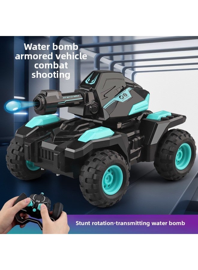 Children's Remote Control Water Bomb Car Electric Four-Wheel Drive Off-Road Gesture Sensor Can Fire And Launch Tank Toy Car For Boys-Color:Remote Control Off-road Vehicle (green)-Proportion:# Exquisite Gift Box