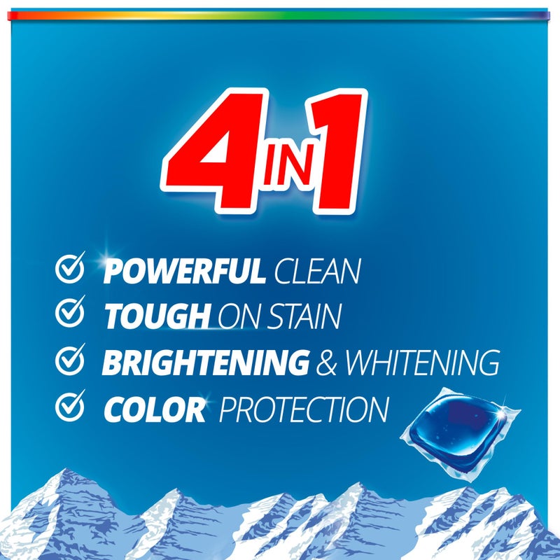 Purex بوراكس 4 في 1 أكياس منظف الغسيل، رائحة الجبل، 66 حبة، تفتيح وتبييض، تنظيف قوي، فعال ضد البقع، انتعاش إضافي - Image 2