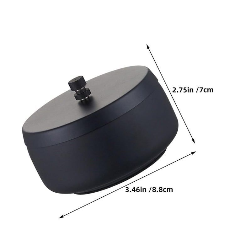 Windproof Smokeless Ashtray with Lid Stainless Steel Smoking Tray for Indoor Outdoor Car Use Black Small - Image 3
