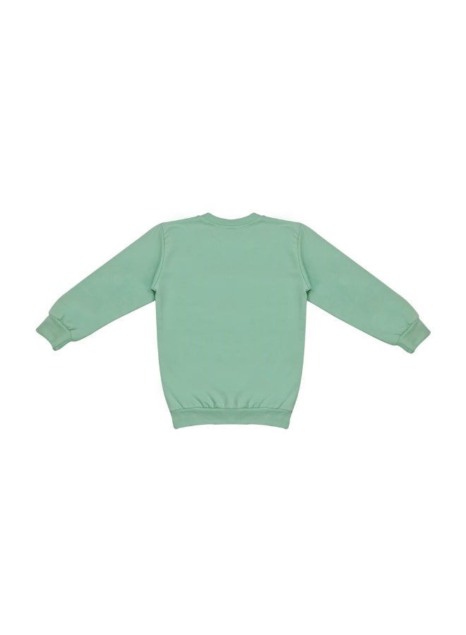 طقم كاليفورنيا للأولاد من القطن مكون من قطعتين، سويت شيرت بطبعة جرافيكية "Passion" وبنطال رياضي رمادي، ملابس رياضية كاجوال بأكمام طويلة للارتداء اليومي، للأعمار من 1 إلى 6 سنوات - Image 4