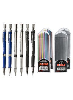 Baile 2Mm Mechanical Pencils With Color Lead Refills For Art Sketching Carpenter Draft Drawing Writing Crafting  - Image 1