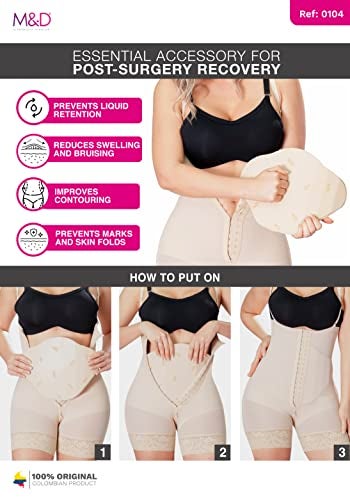 MD M&D Ab Lipo Foam Abdominal Board Post Surgery for Liposuction | Lipo 360 Foams board | Tabla Abdominal para Recovery Tummy Tuck - Image 5